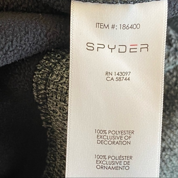 Spyder Gray Outbound Half Zip Sweatshirt Pullover Sweater Mens Size Medium M - Picture 7 of 9